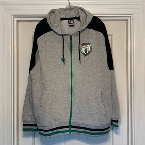 Men’s XL Gray Celtics zip up hoodie
